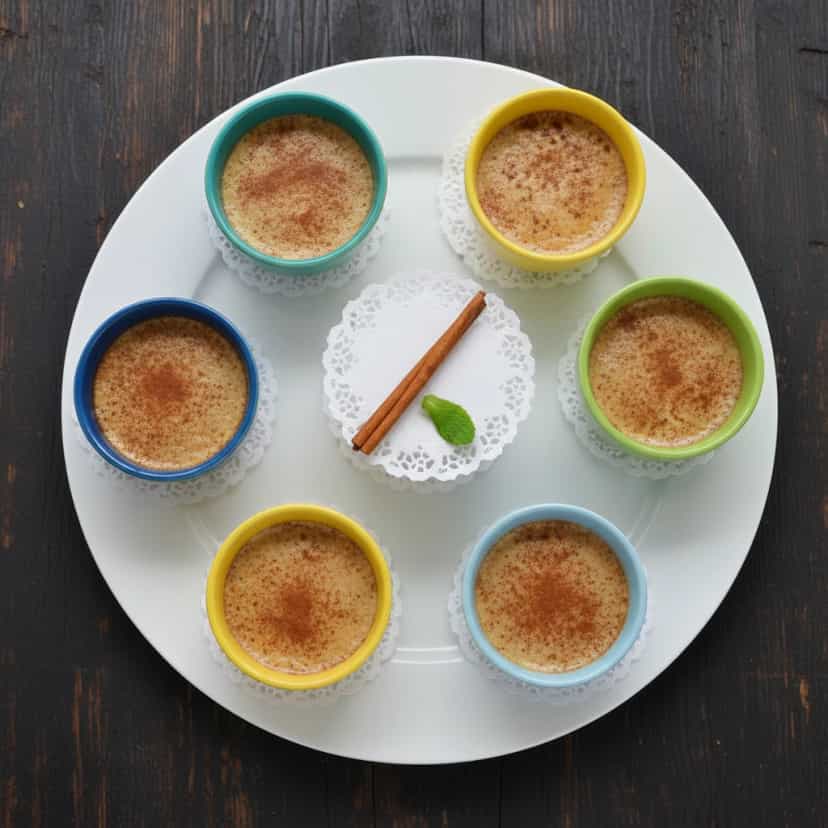 Foto deliciosa de Doce de Gema Cremoso com Chocolate pronta para servir - Pudins & Cremes