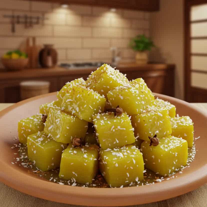 Foto deliciosa de Doce de mamão verde com coco prático pronta para servir - Outras Receitas