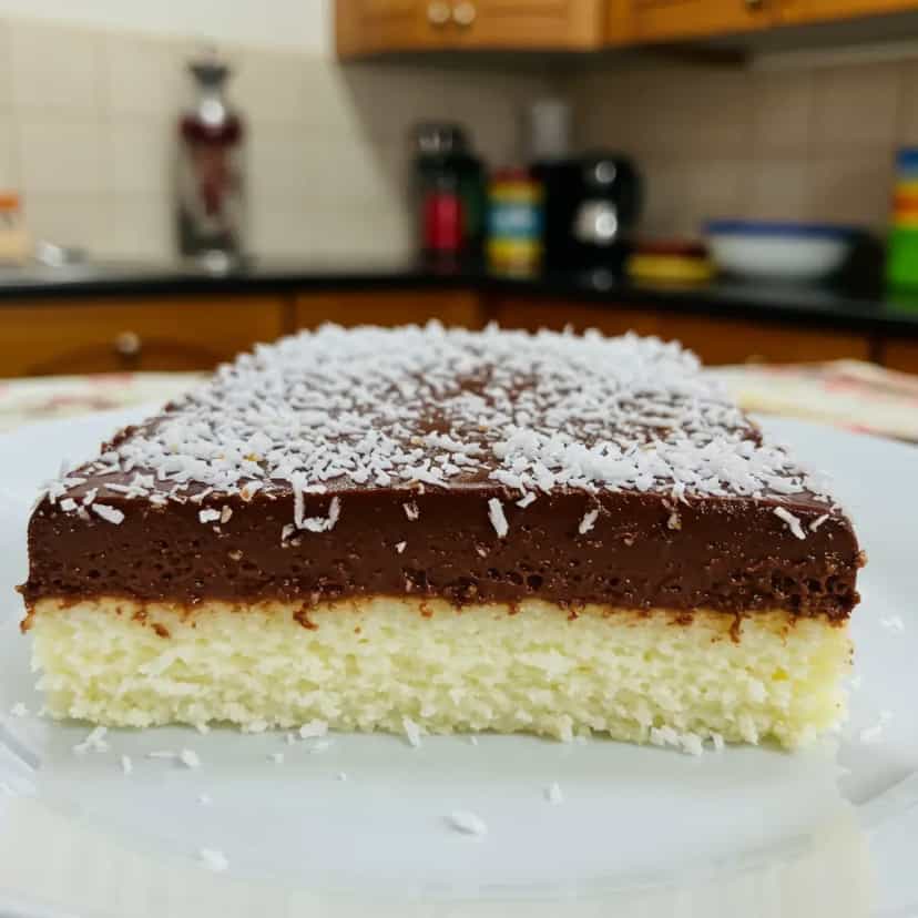 Foto deliciosa de Doce gelado de coco com chocolate pronta para servir - Doces Gelados & Sorvetes