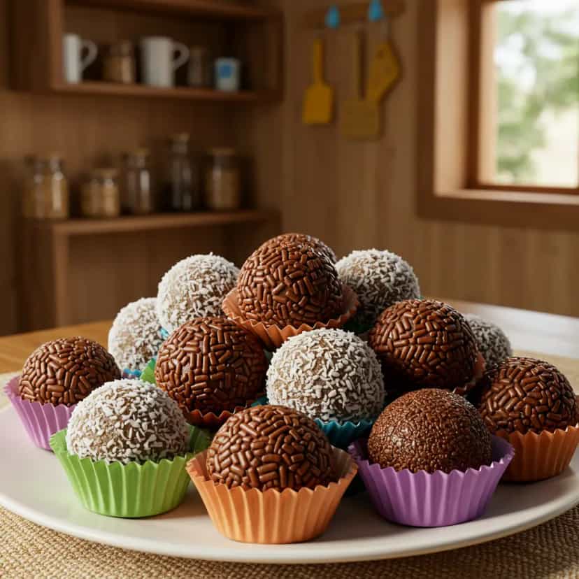 Foto deliciosa de Docinhos de aniversário pronta para servir - Outras Receitas
