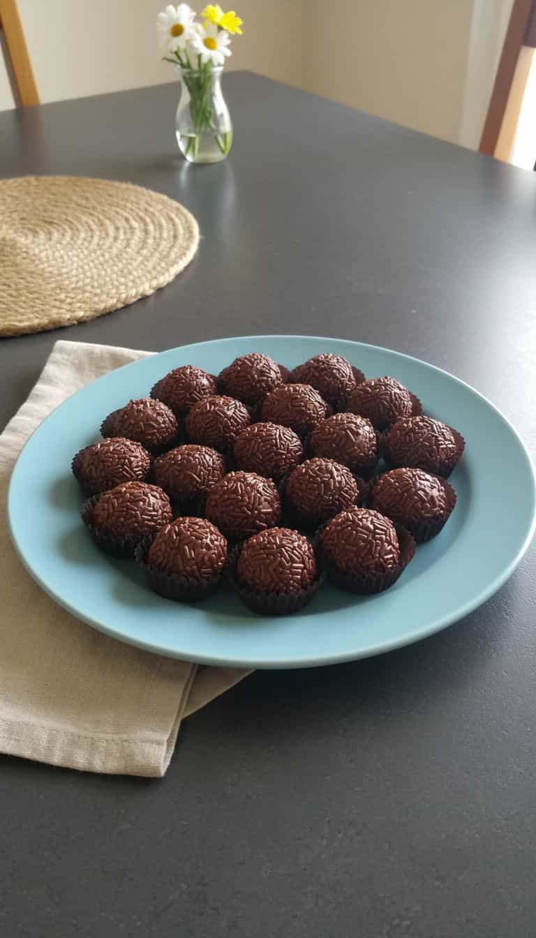 Foto deliciosa de Docinhos de Castanha e Chocolate pronta para servir - Outras Receitas