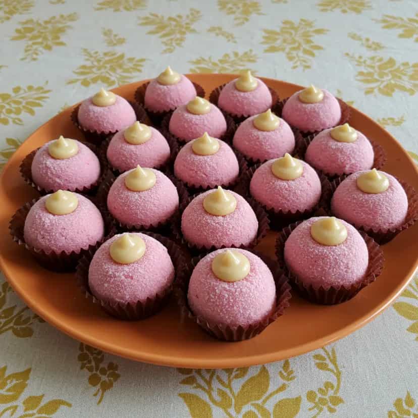 Foto deliciosa de Docinhos de Morango pronta para servir - Outras Receitas