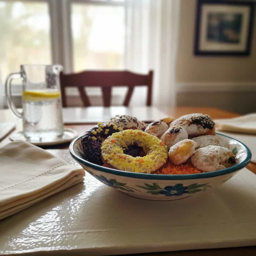 Foto deliciosa de Donuts Caseiros de Leite pronta para servir - Outras Receitas