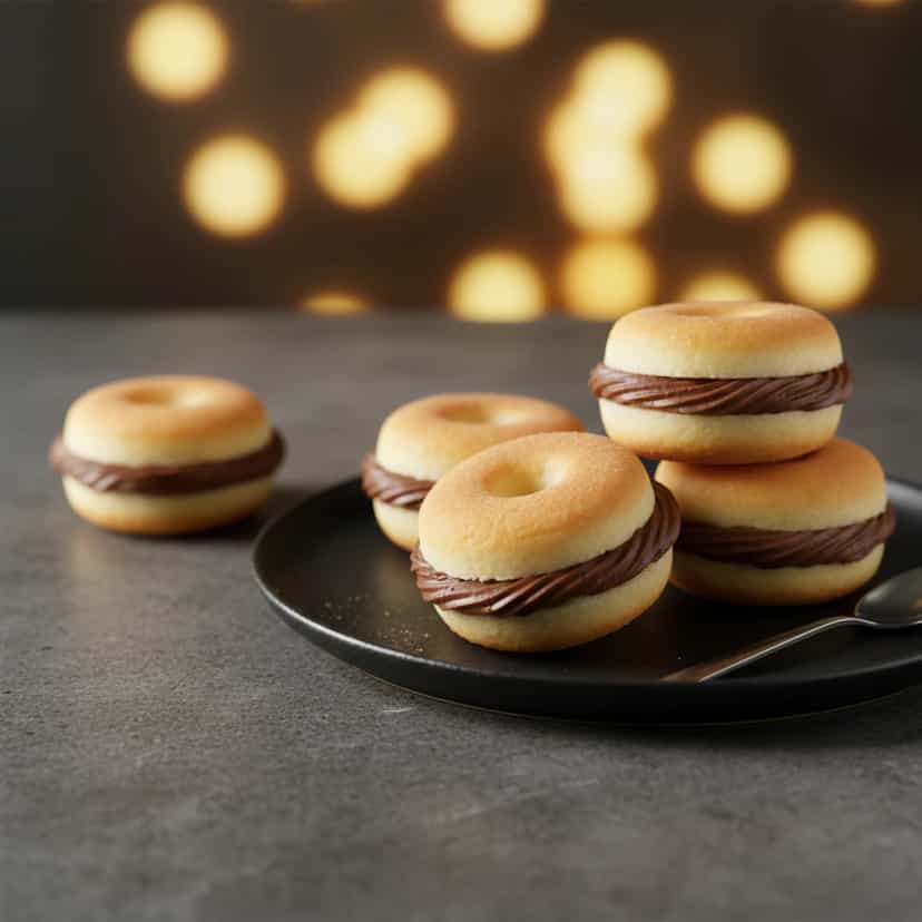 Foto deliciosa de Donuts de Chocolate Caseiros pronta para servir - Outras Receitas
