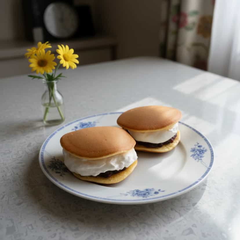 Foto deliciosa de Dorayaki Cremoso de Baunilha pronta para servir - Outras Receitas