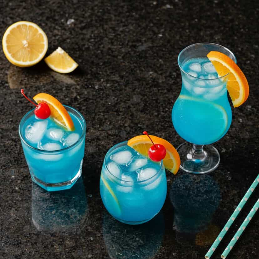 Foto deliciosa de Drink Lagoa Azul pronta para servir - Coquetéis