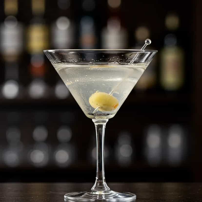 Foto deliciosa de Dry Martini Clássico pronta para servir - Coquetéis