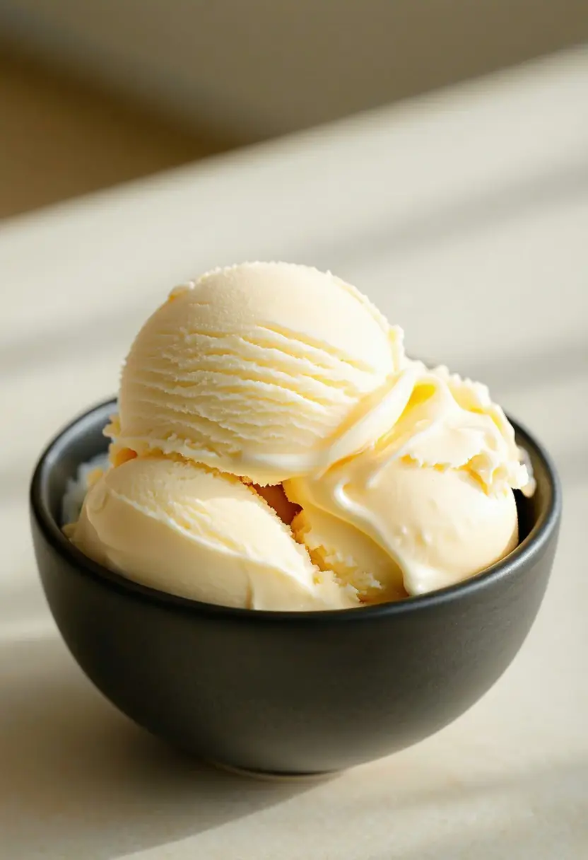 Sorvete de Baunilha Fácil