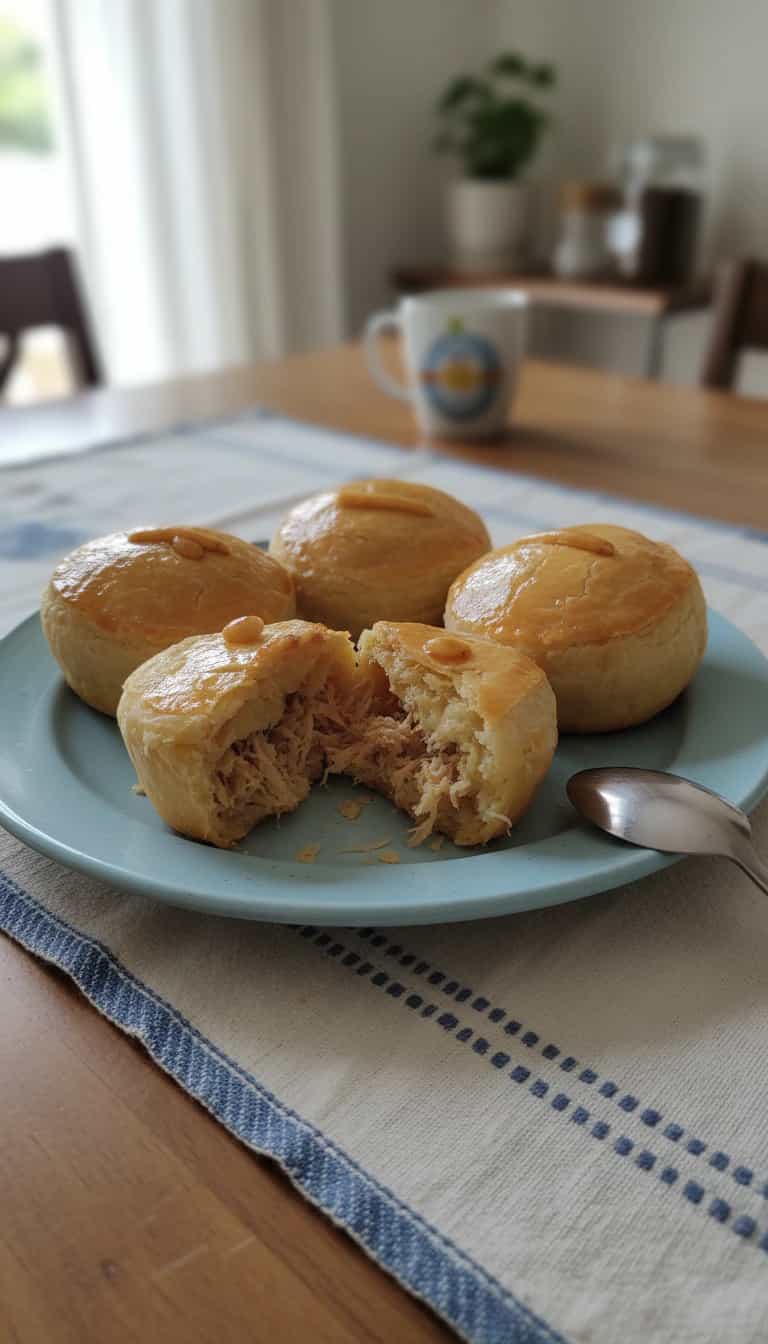 Foto deliciosa de Empada de Frango no Liquidificador pronta para servir - Salgadinhos