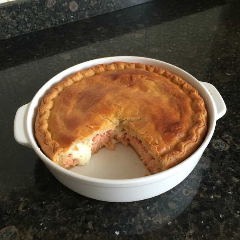 Foto deliciosa de Empada de Queijo pronta para servir - Lanches de Padaria