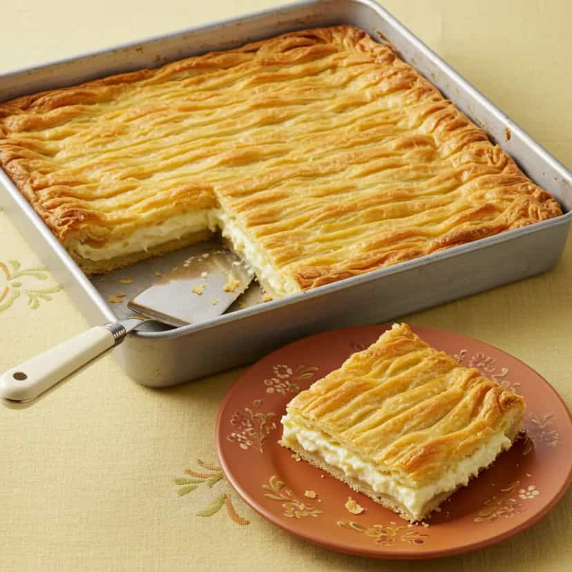 Foto deliciosa de Empadão Cremoso de Frango pronta para servir - Pizzas & Salgados