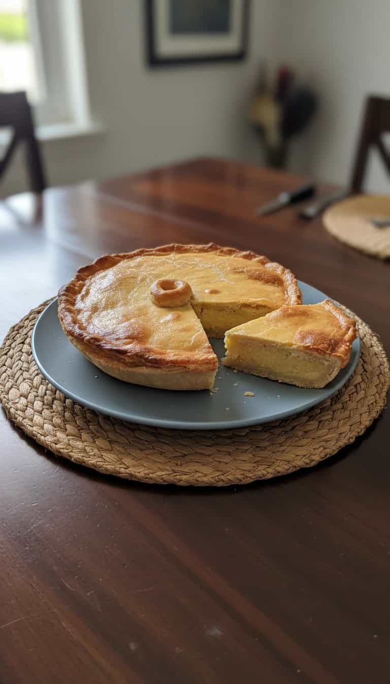 Foto deliciosa de Empadão Cremoso de Milho Verde pronta para servir - Pizzas & Salgados