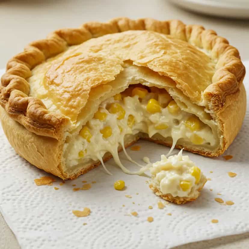 Foto deliciosa de Empadão de Frango Cremoso pronta para servir - Carnes & Frango