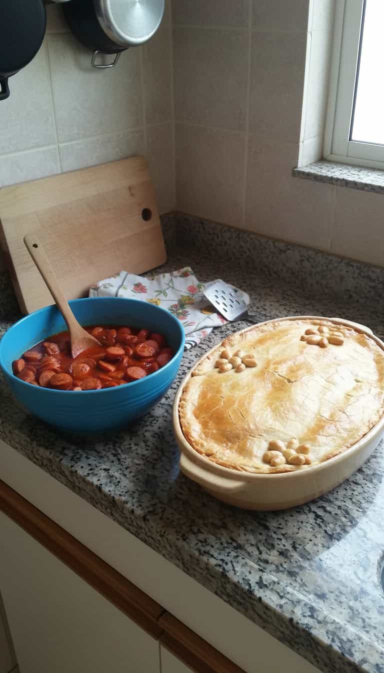 Foto deliciosa de Empadão de Frango e Milho pronta para servir - Tortas Salgadas