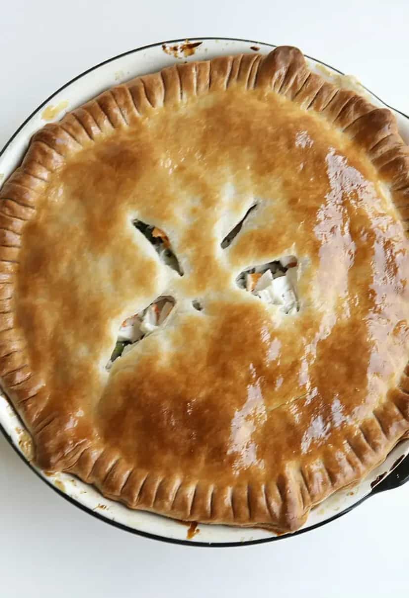 Foto deliciosa de Empadão de Frango pronta para servir - Tortas Salgadas