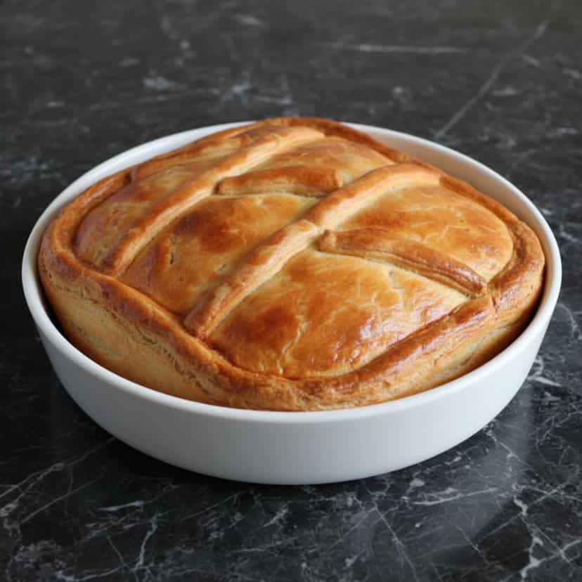 Foto deliciosa de Empadão de Palmito pronta para servir - Tortas Salgadas