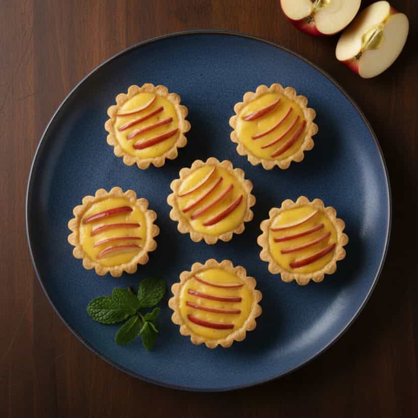 Foto deliciosa de Empadinha Aberta de Maçã pronta para servir - Tortas & Tortinhas