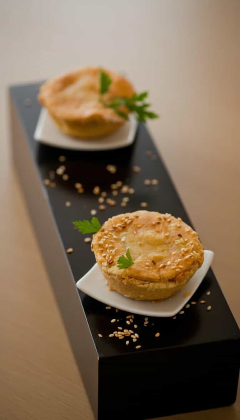 Foto deliciosa de Empadinha de palmito (massa podre) pronta para servir - Salgadinhos