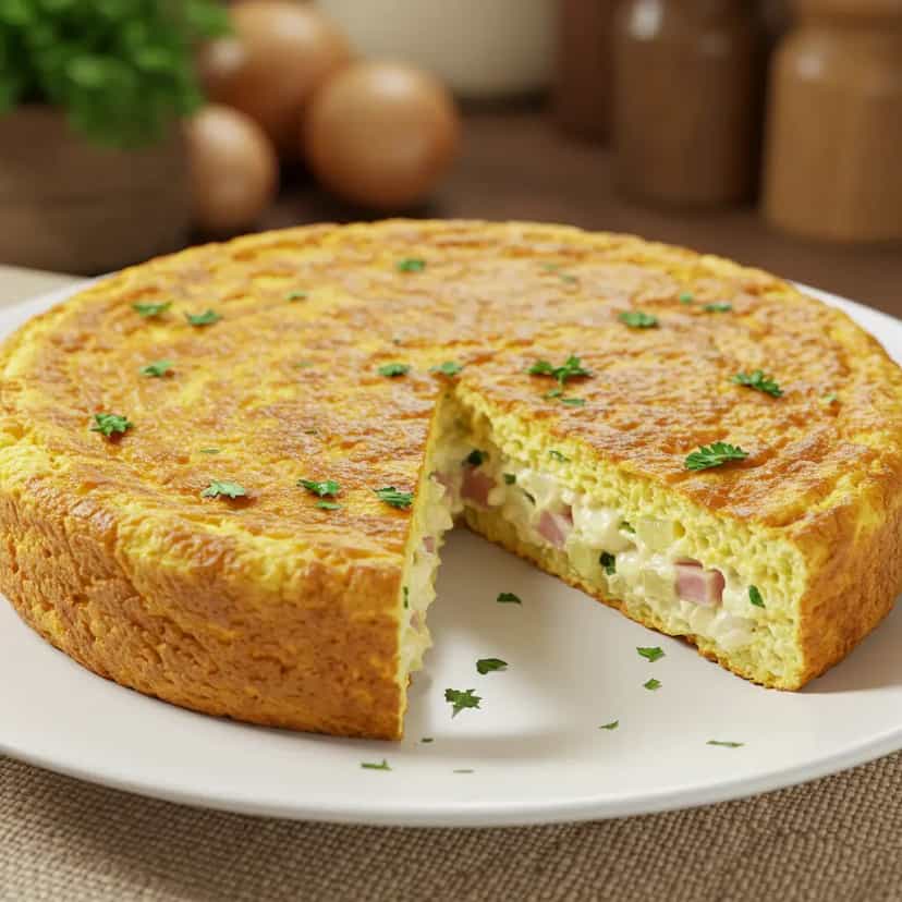 Foto deliciosa de Empanada de liquidificador pronta para servir - Salgadinhos