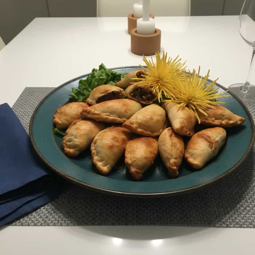 Foto deliciosa de Empanadas de Carne pronta para servir - Salgadinhos