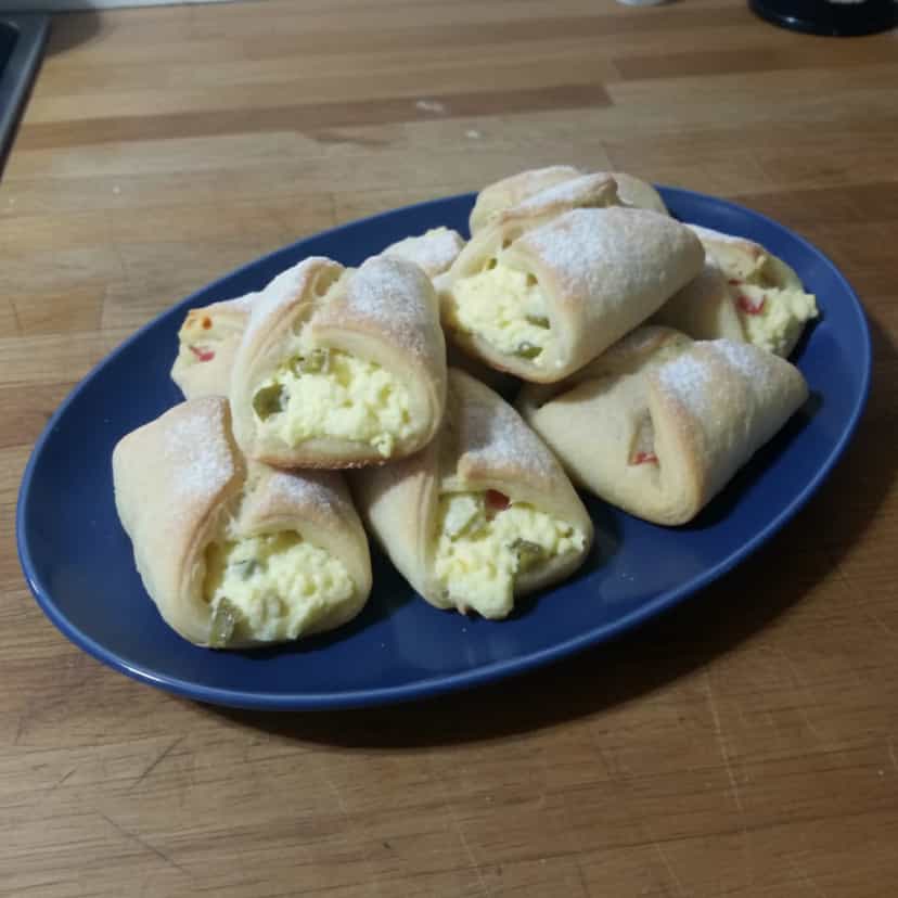 Foto deliciosa de Enroladinho de Palmito pronta para servir - Salgadinhos
