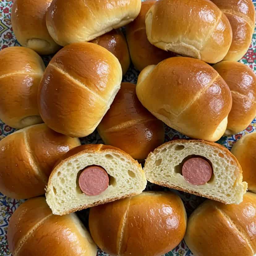 Foto deliciosa de Enroladinho de salsicha pronta para servir - Salgadinhos