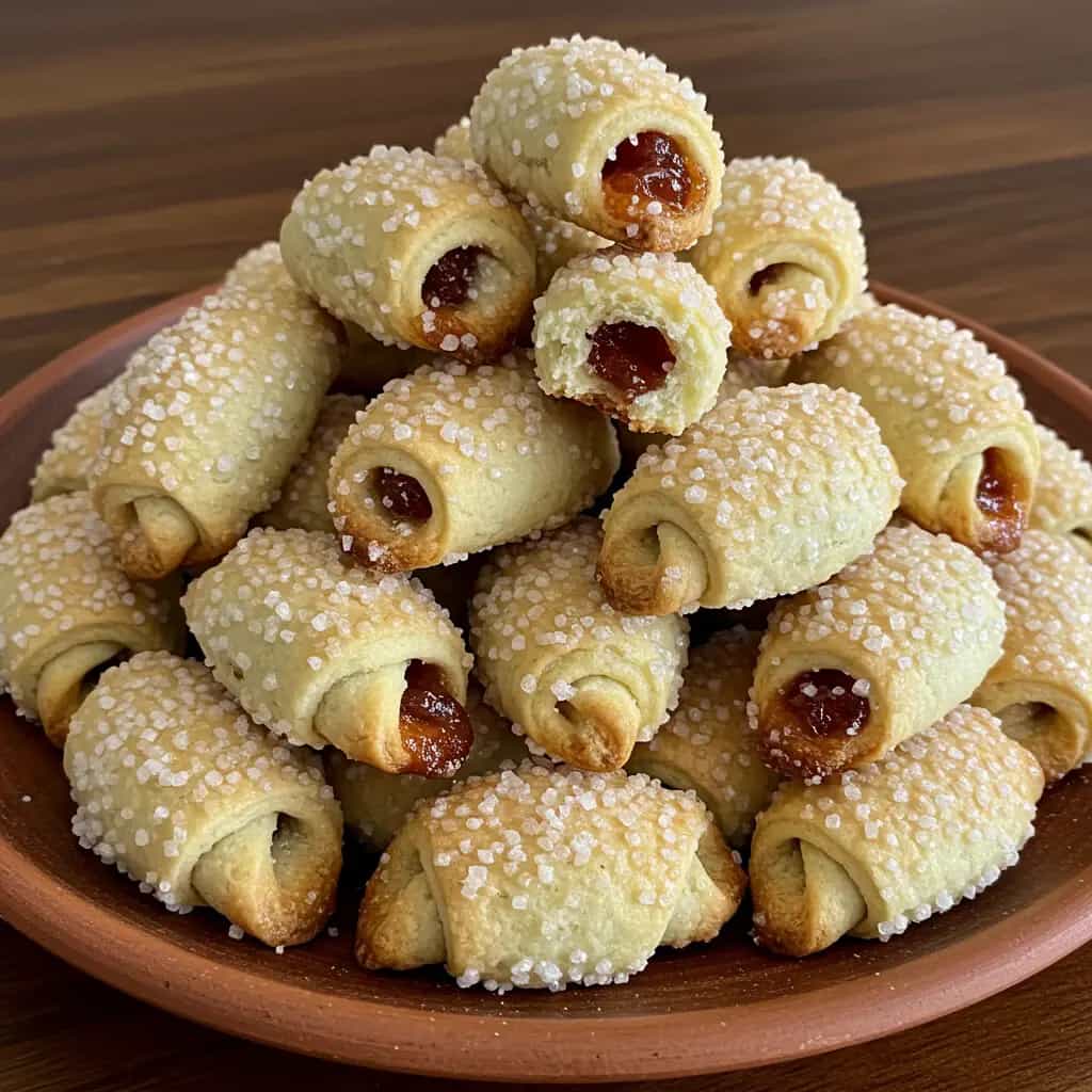 Enroladinhos de Cachaça com Goiabada