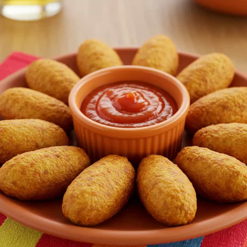 Foto deliciosa de Enroladinhos de Salsicha Caseiros pronta para servir - Salgadinhos
