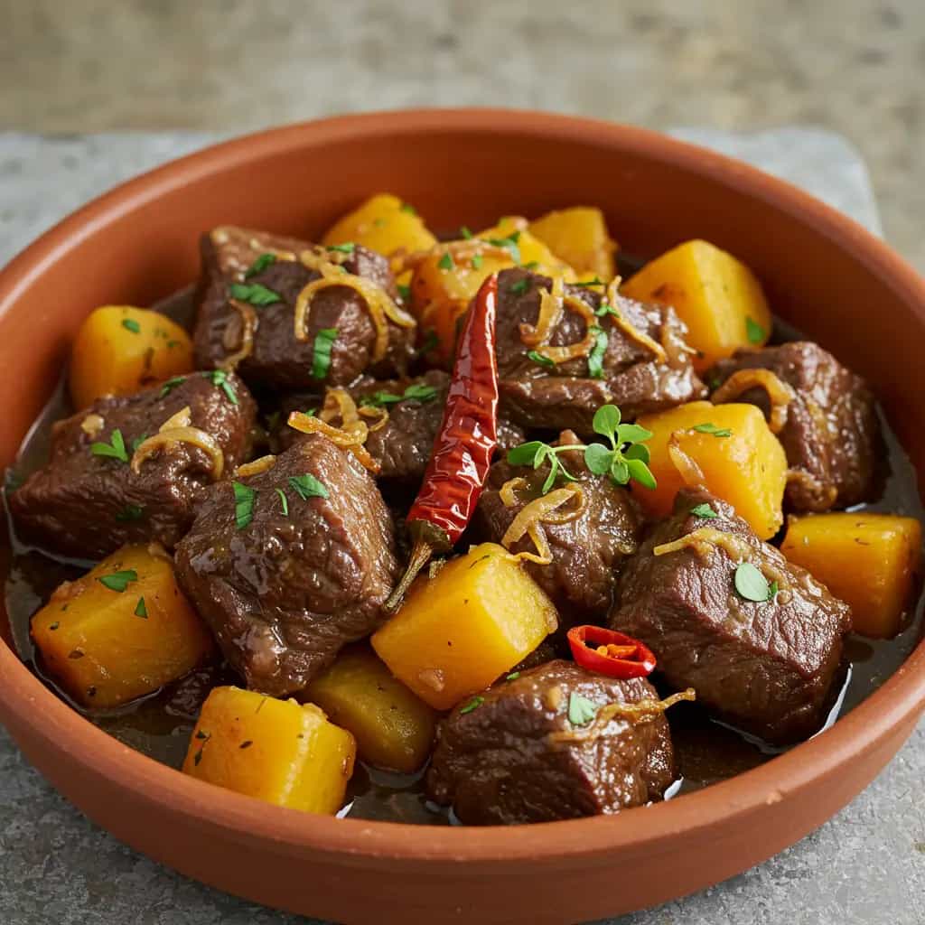 Ensopado de Costela com Mandioca