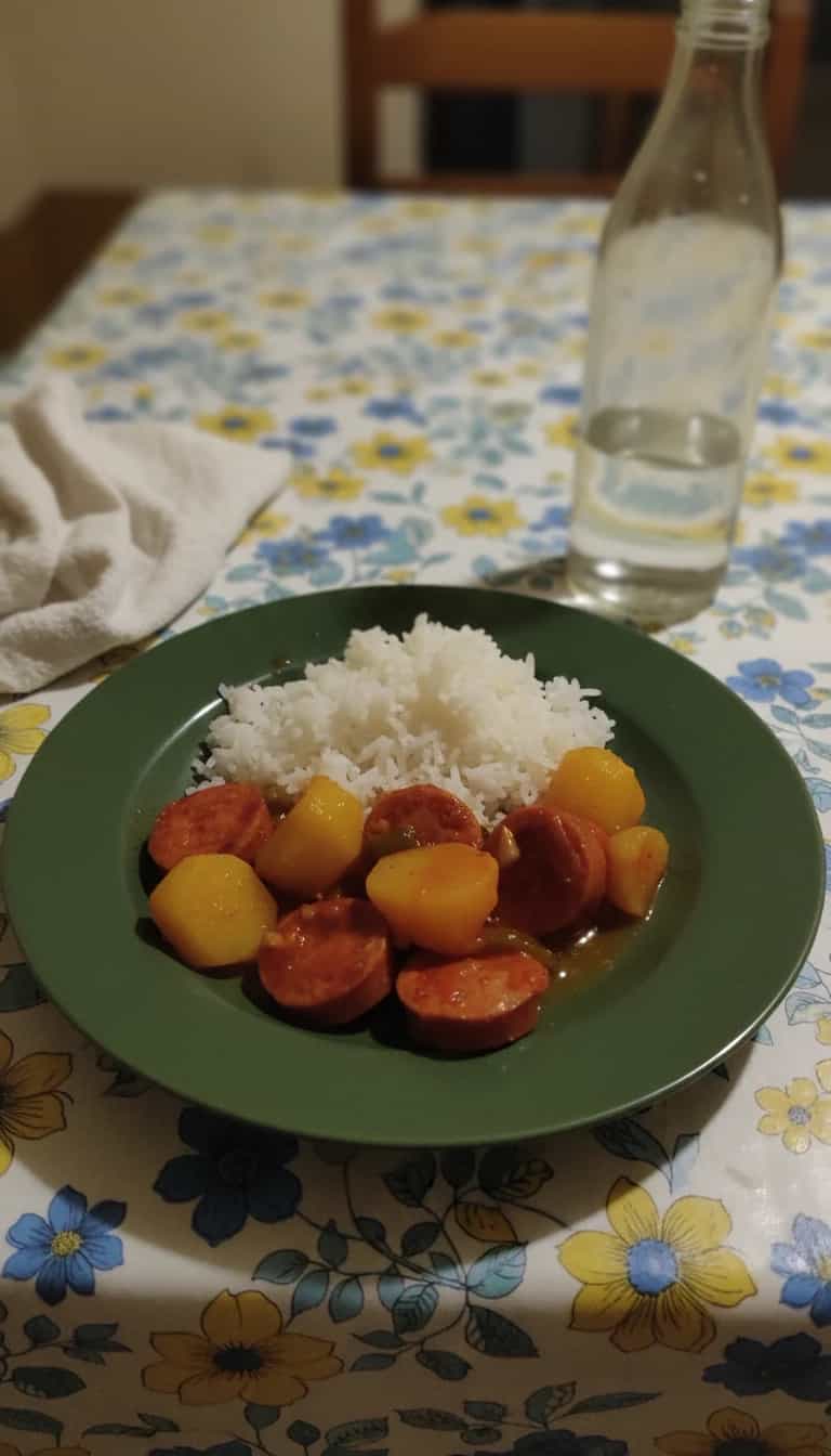 Foto deliciosa de Ensopado de linguiça na pressão pronta para servir - Almoço & Jantar
