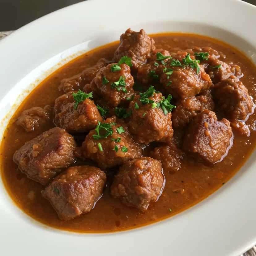 Foto deliciosa de Ensopado de Músculo com Batata pronta para servir - Carnes & Frango
