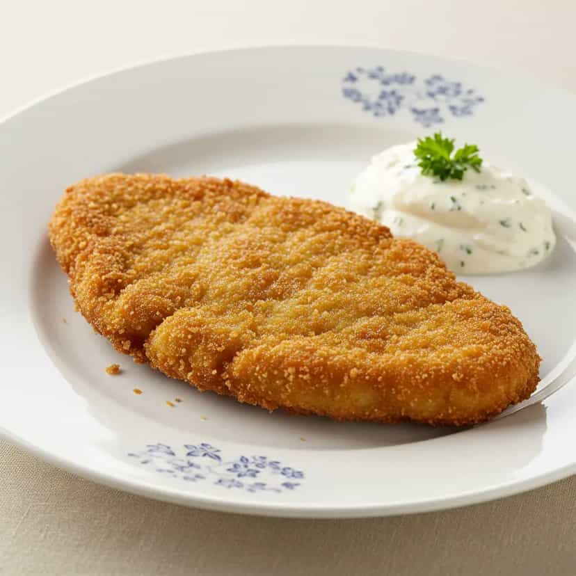 Foto deliciosa de Escalopes à Milanesa pronta para servir - Carnes & Frango