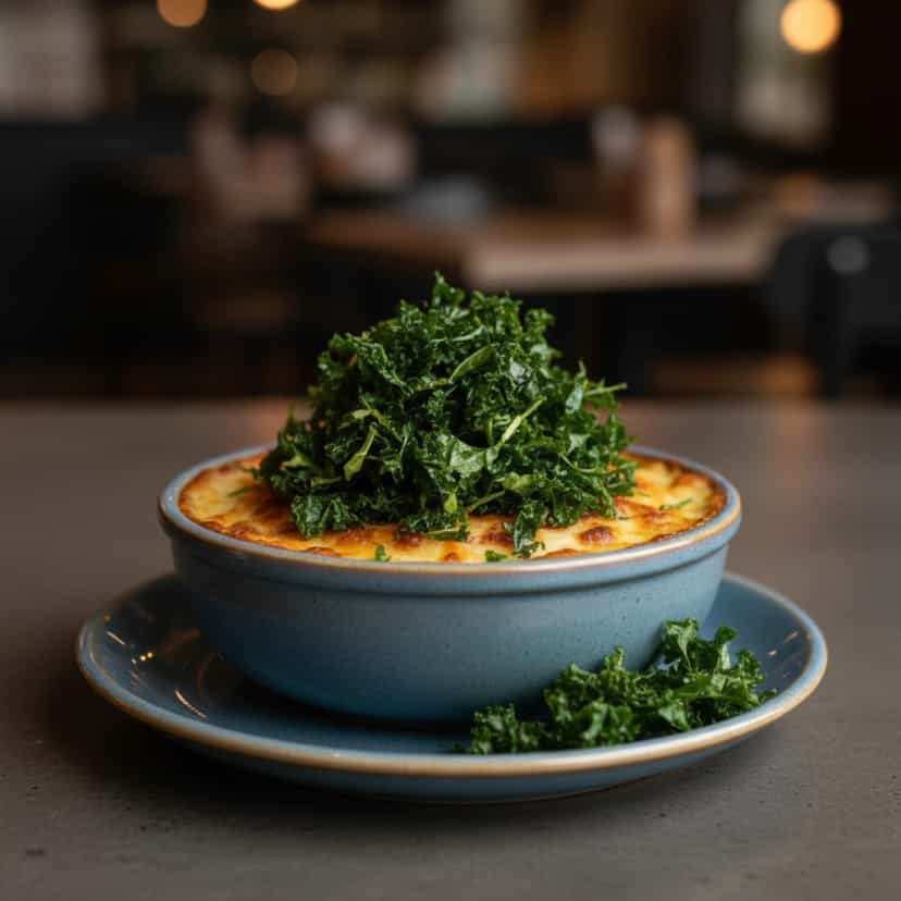 Foto deliciosa de Escondidinho de Bacalhau Gratinado pronta para servir - Peixes & Frutos do Mar