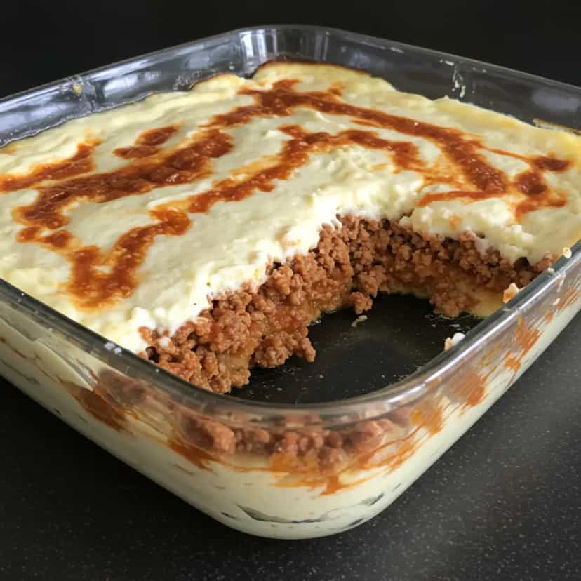 Foto deliciosa de Escondidinho de Carne Moída pronta para servir - Carnes & Frango
