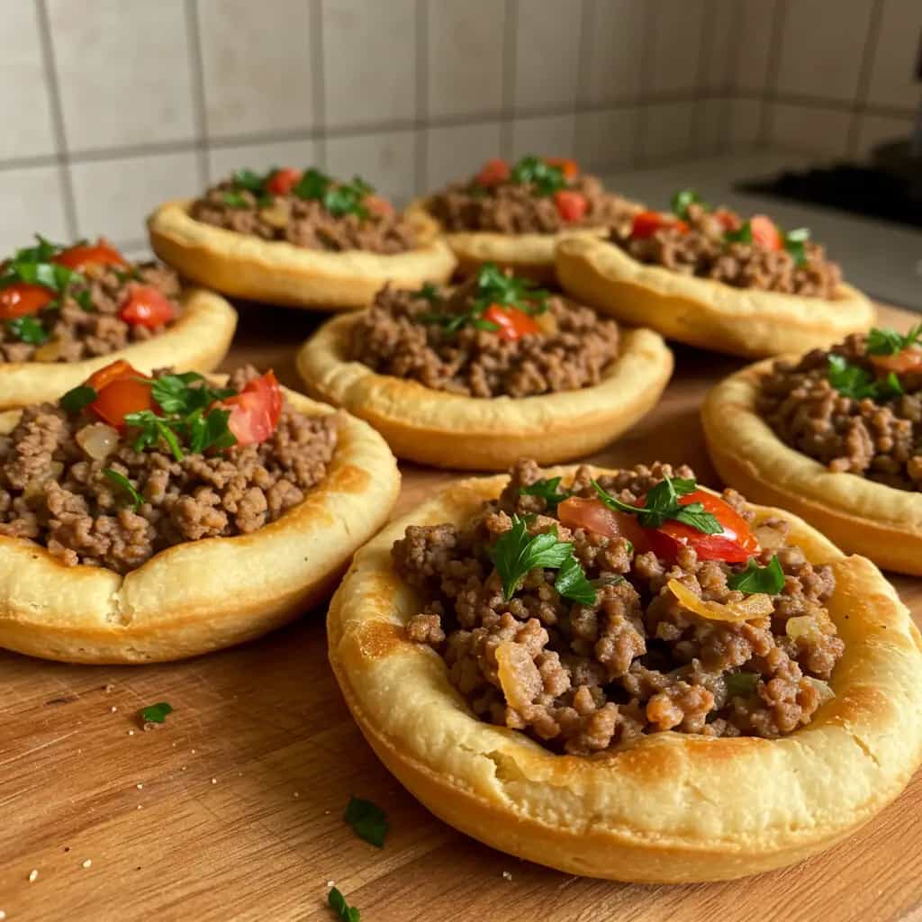 Esfiha Aberta de Carne