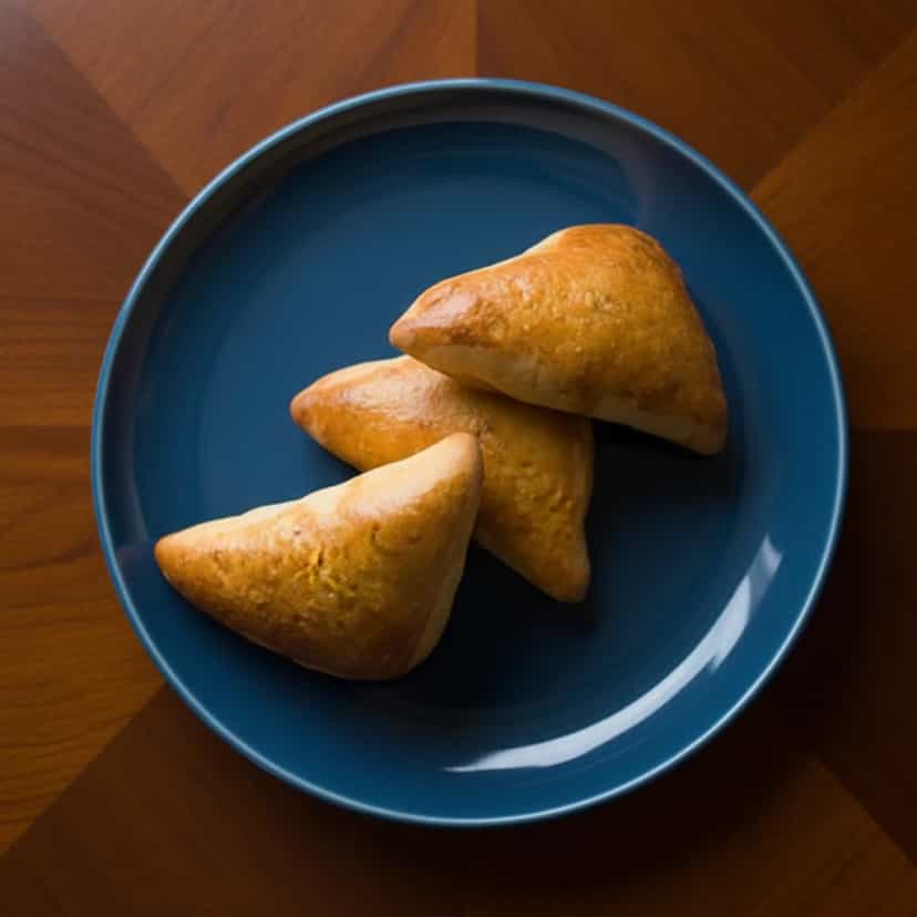 Foto deliciosa de Esfiha de Carne pronta para servir - Lanches de Padaria