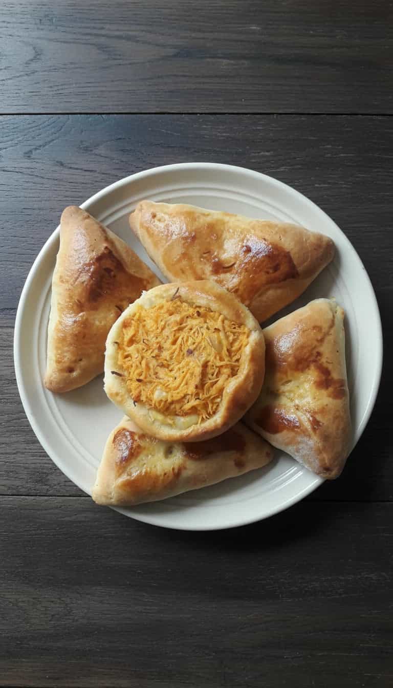 Foto deliciosa de Esfiha deliciosa pronta para servir - Lanches de Padaria