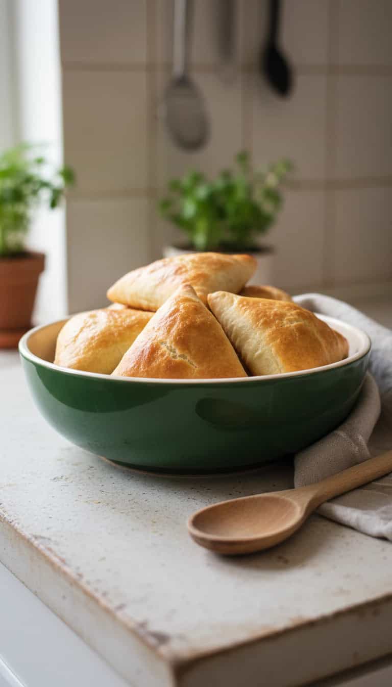 Foto deliciosa de Esfiha Integral pronta para servir - Lanches de Padaria