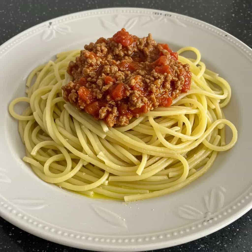 Espaguete à Bolonhesa Rápido