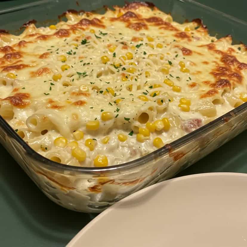Foto deliciosa de Espaguete ao Molho Branco Cremoso pronta para servir - Outras Receitas