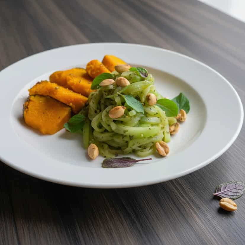 Foto deliciosa de Espaguete de Chuchu pronta para servir - Outras Receitas