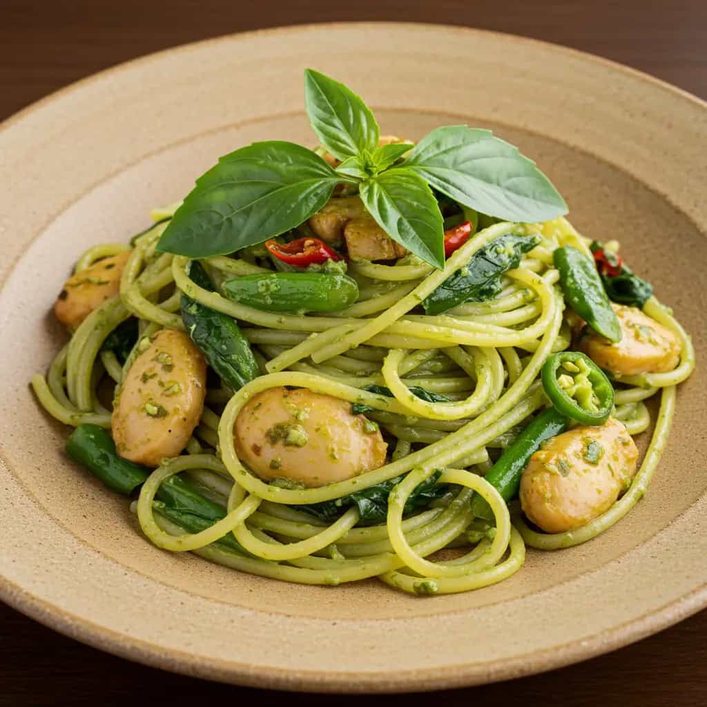 Espaguete Primavera com Legumes