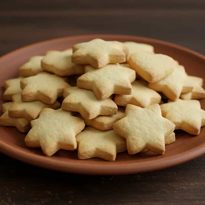 Foto deliciosa de Estrelinhas de Natal com Limão pronta para servir - Brownies & Cookies
