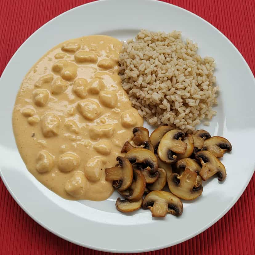 Foto deliciosa de Estrognofe de camarão pronta para servir - Peixes & Frutos do Mar
