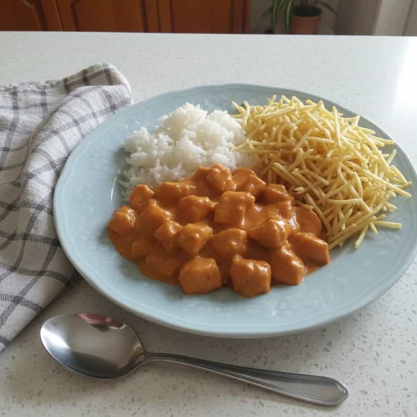 Foto deliciosa de Estrogonofe Cremoso de Palmito pronta para servir - Pratos Brasileiros Icônicos