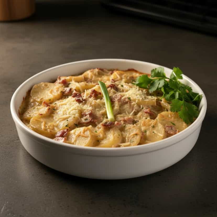 Foto deliciosa de Estrogonofe de Batata Cremoso pronta para servir - Carnes & Frango