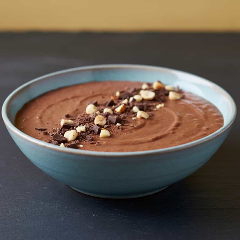 Foto deliciosa de Estrogonofe de Chocolate com Morangos pronta para servir - Pudins & Cremes