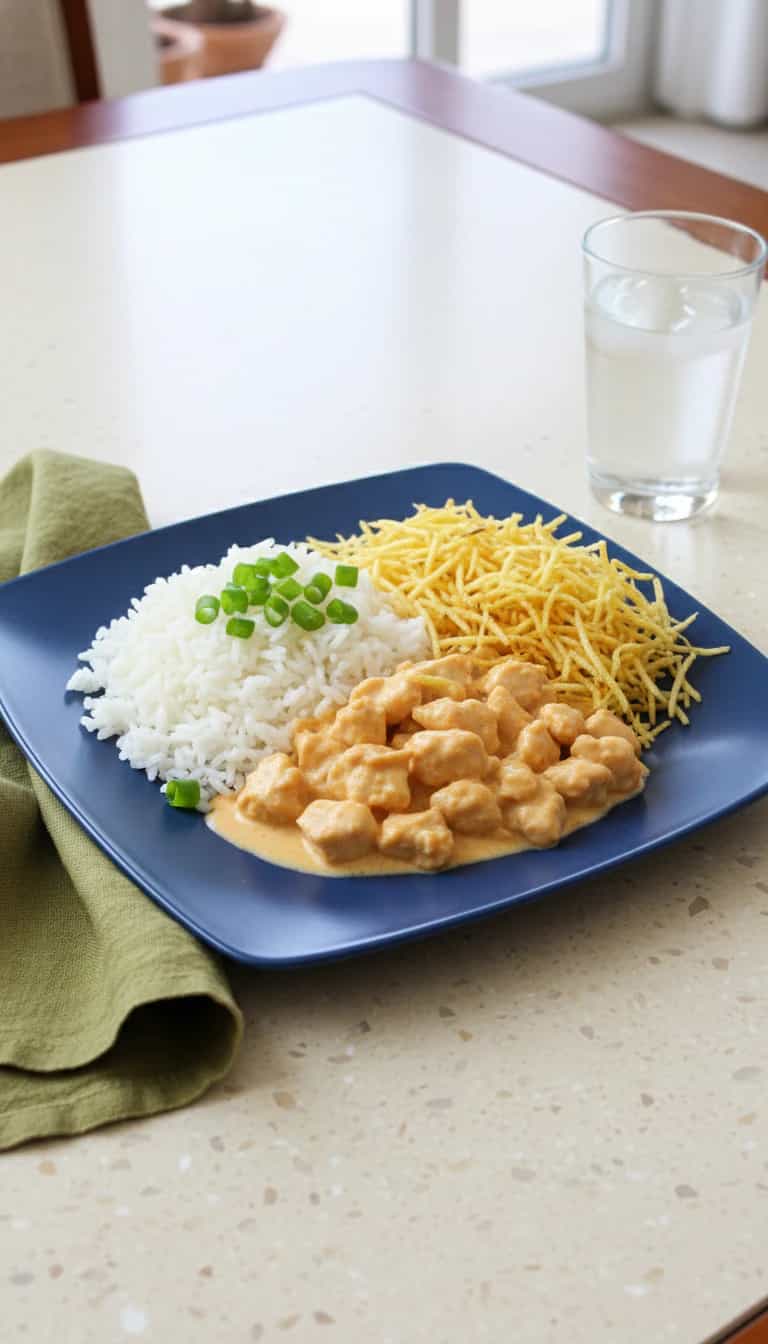 Foto deliciosa de Estrogonofe de Frango Cremoso pronta para servir - Outras Receitas