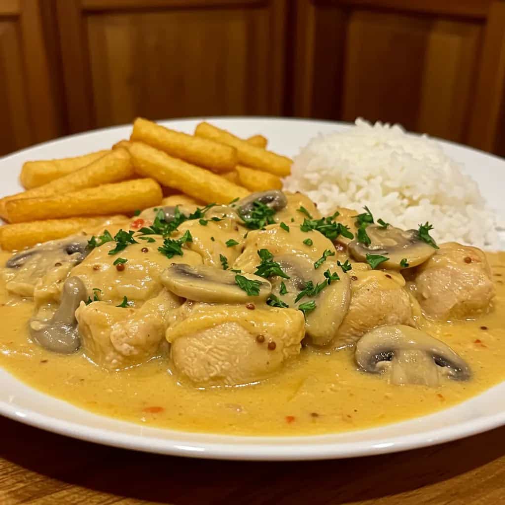 Estrogonofe de frango da Kalil