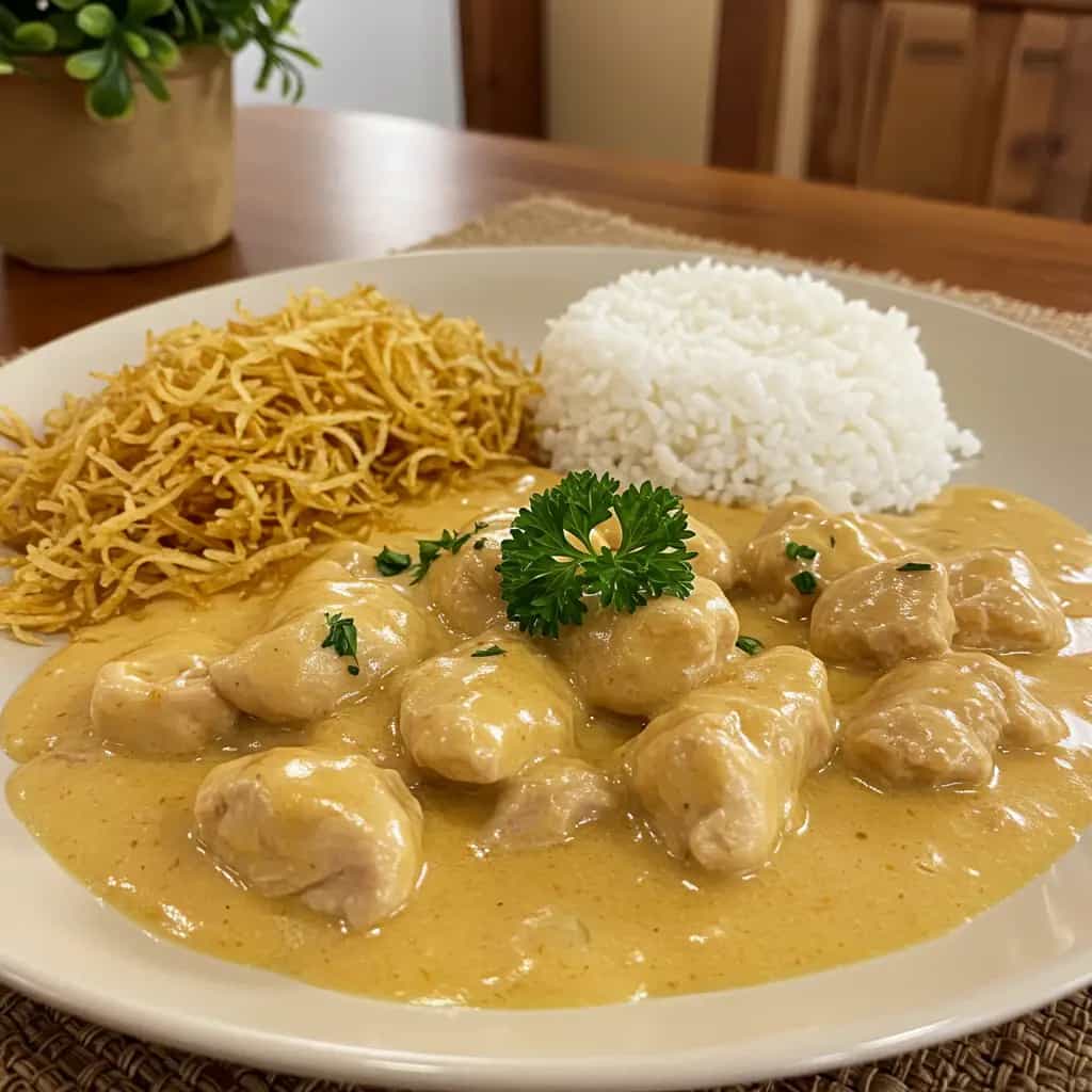 Estrogonofe de frango simples